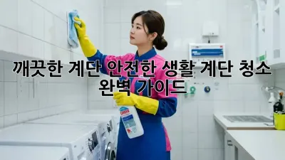 깨끗한 계단, 안전한 생활: 계단 청소 완벽 가이드
