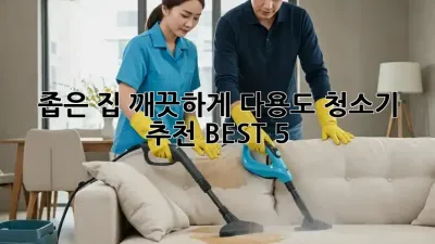 좁은 집, 깨끗하게! 다용도 청소기 추천 BEST 5